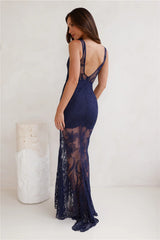 Choose Style Lace Maxi Dress Navy