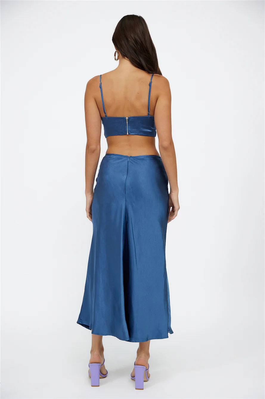 Best Dressed Crop Top Navy