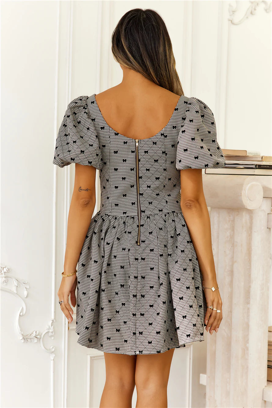 Bows Of Enchantment Mini Dress Brown