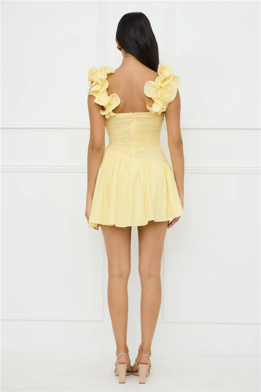 Copenhagen Charm Mini Dress Yellow