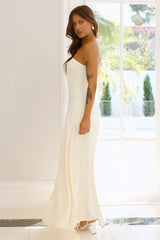Daydream Darling Strapless Maxi Dress Yellow