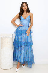 Bright Breeze Maxi Dress Blue