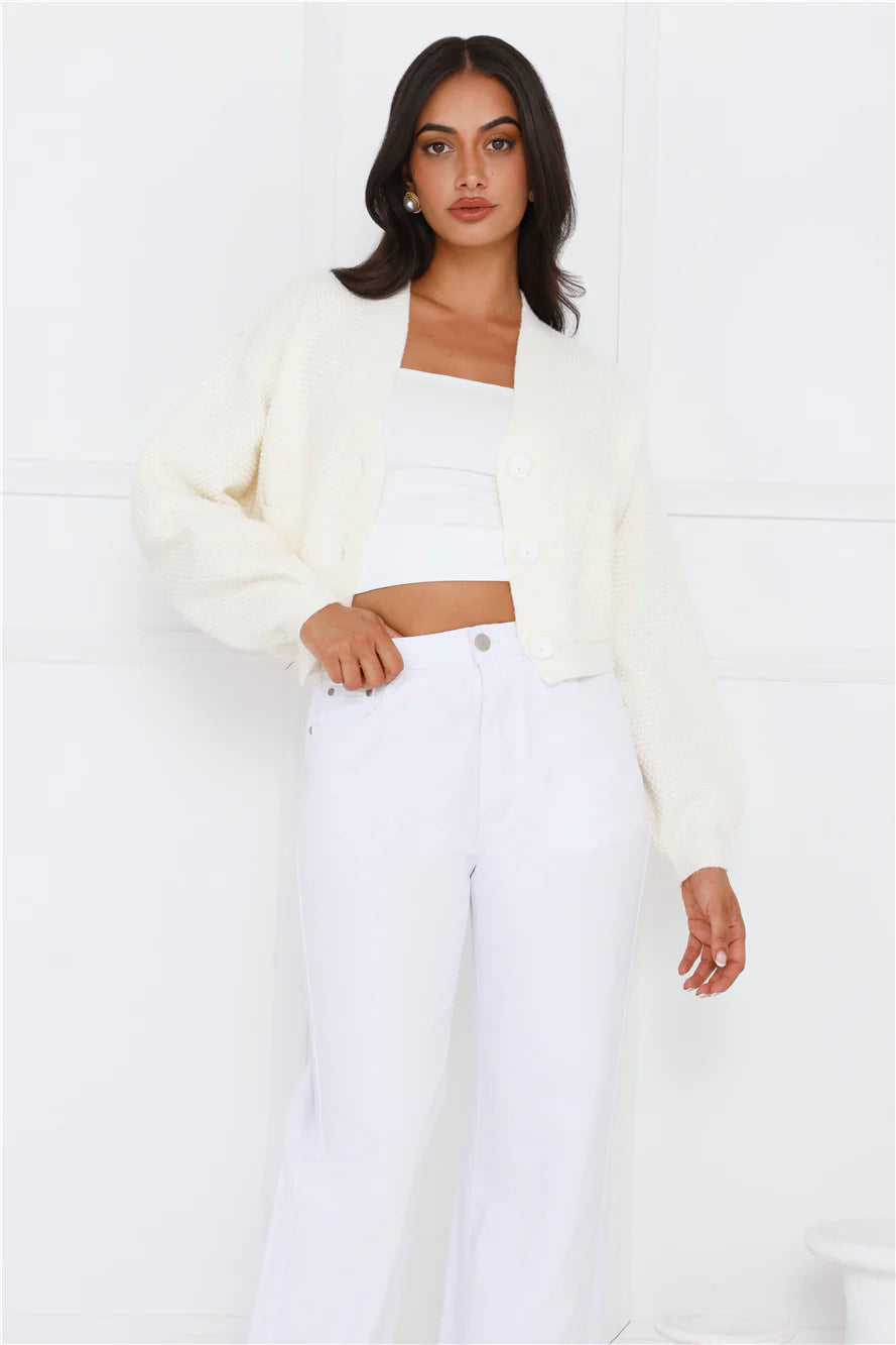 Alaska Knit Cardigan Cream