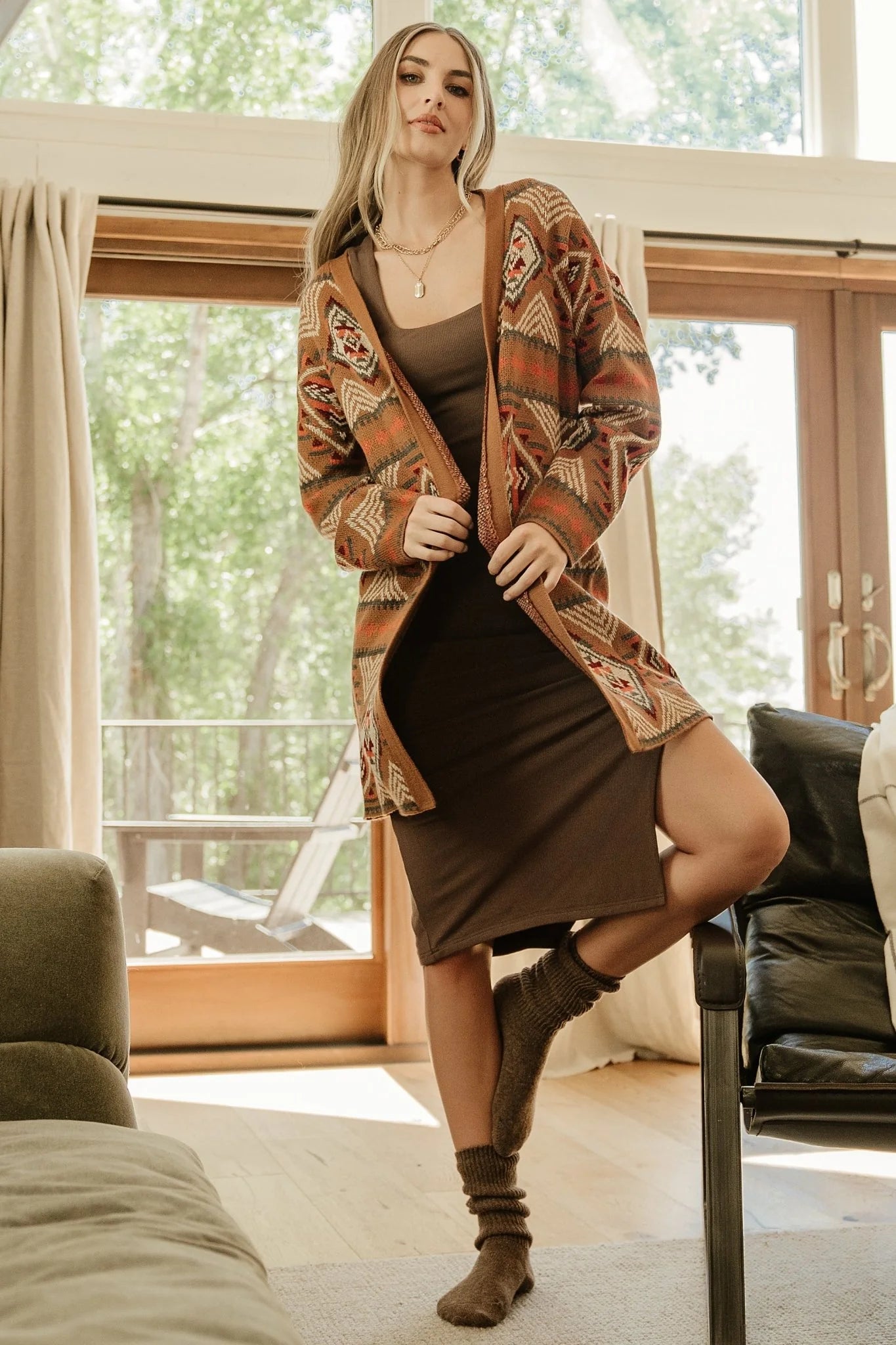 Billings Knit Cardigan | Spice Multi