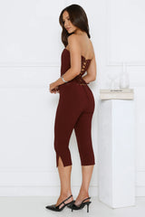 Gisele Capri Pants Bitter Chocolate