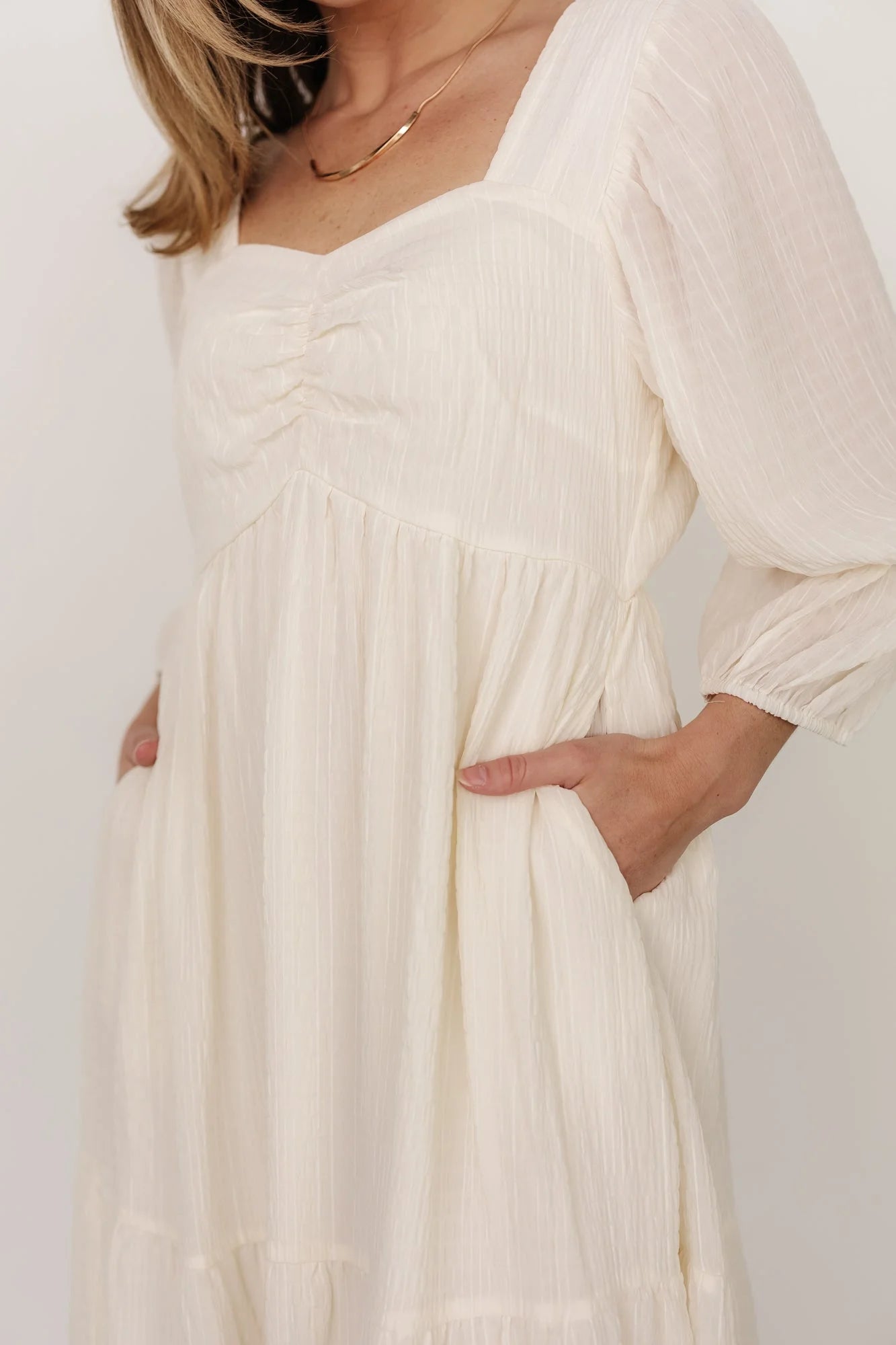 Vaeda Midi Dress | Cream