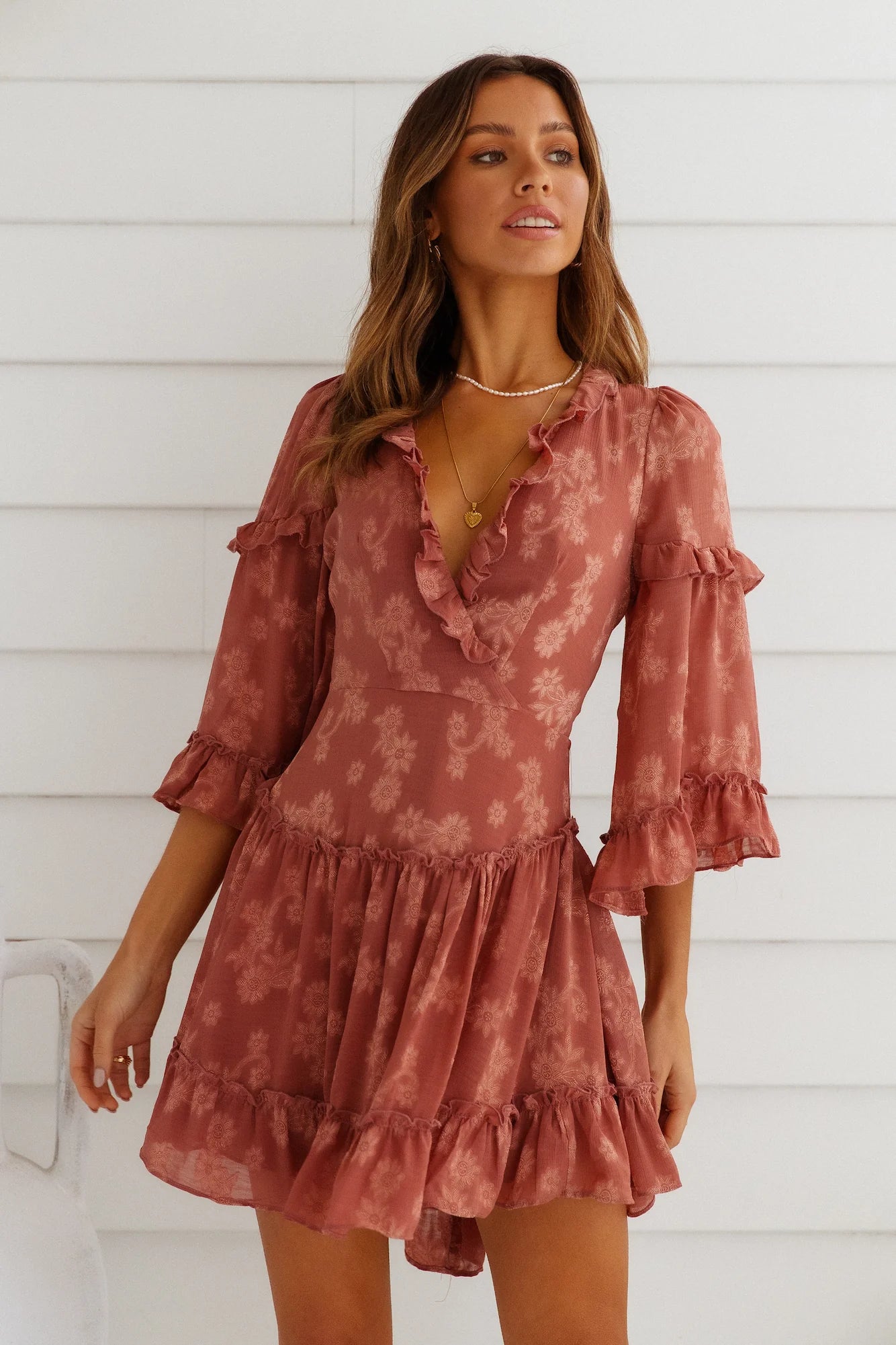 Gorgeous Girl Dress Rose