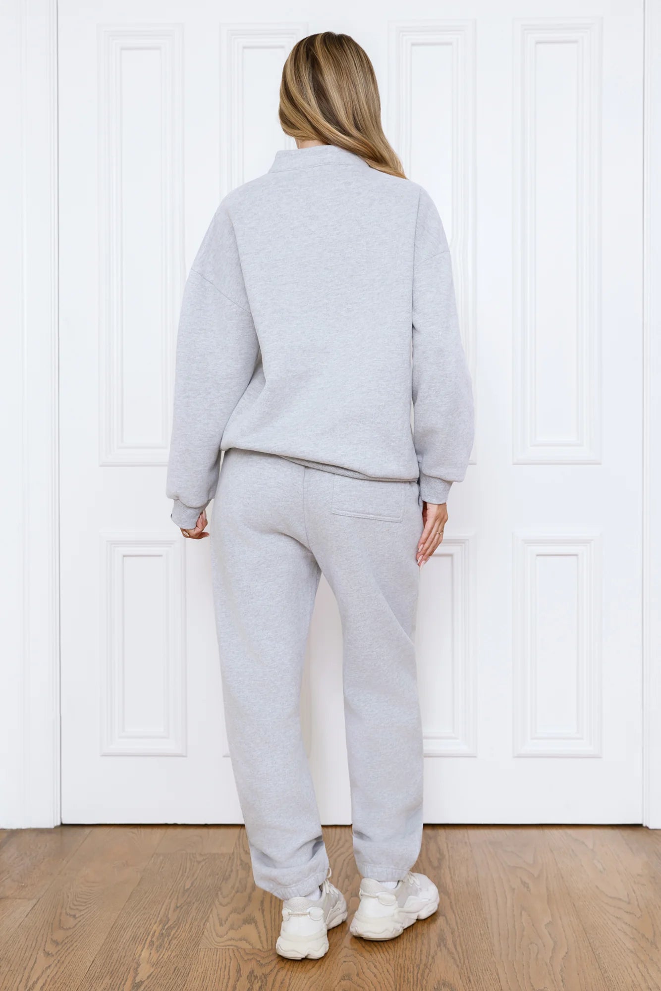 BASE Waist Fold Cuffed Sweatpants Grey Marle