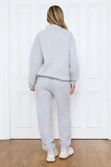 BASE Waist Fold Cuffed Sweatpants Grey Marle
