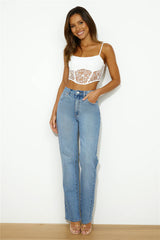Dreamy Location Crop Top White