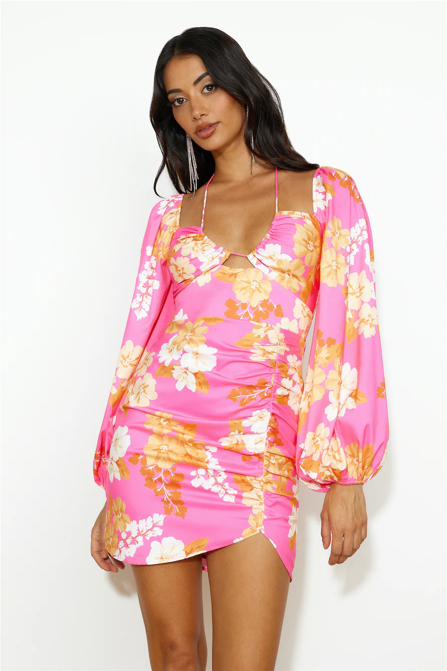 Fresh Season Mini Dress Pink