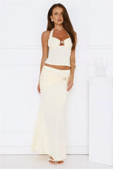 Flawless Star Maxi Skirt Yellow