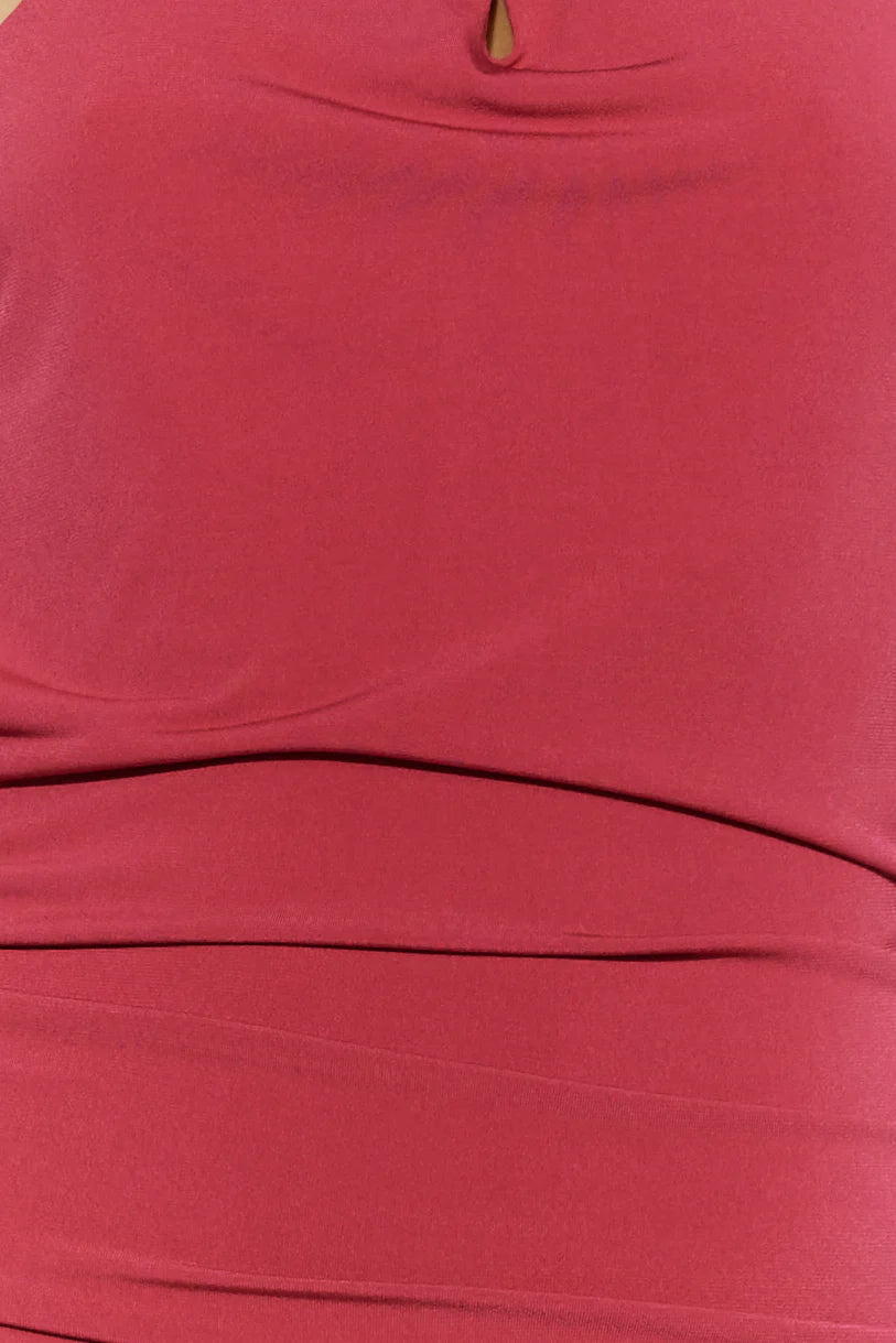 Formal Entrance Maxi Dress Cherry