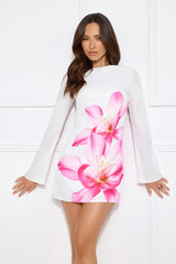 Blossom Mini Dress Pink Flower