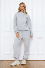 BASE Waist Fold Cuffed Sweatpants Grey Marle