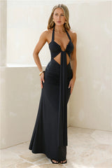 Flora Maxi Dress Black