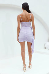 Decadent Mesh Mini Dress Lilac