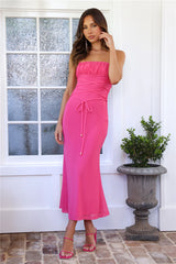 Want Your Vibe Mesh Maxi Dress Pink