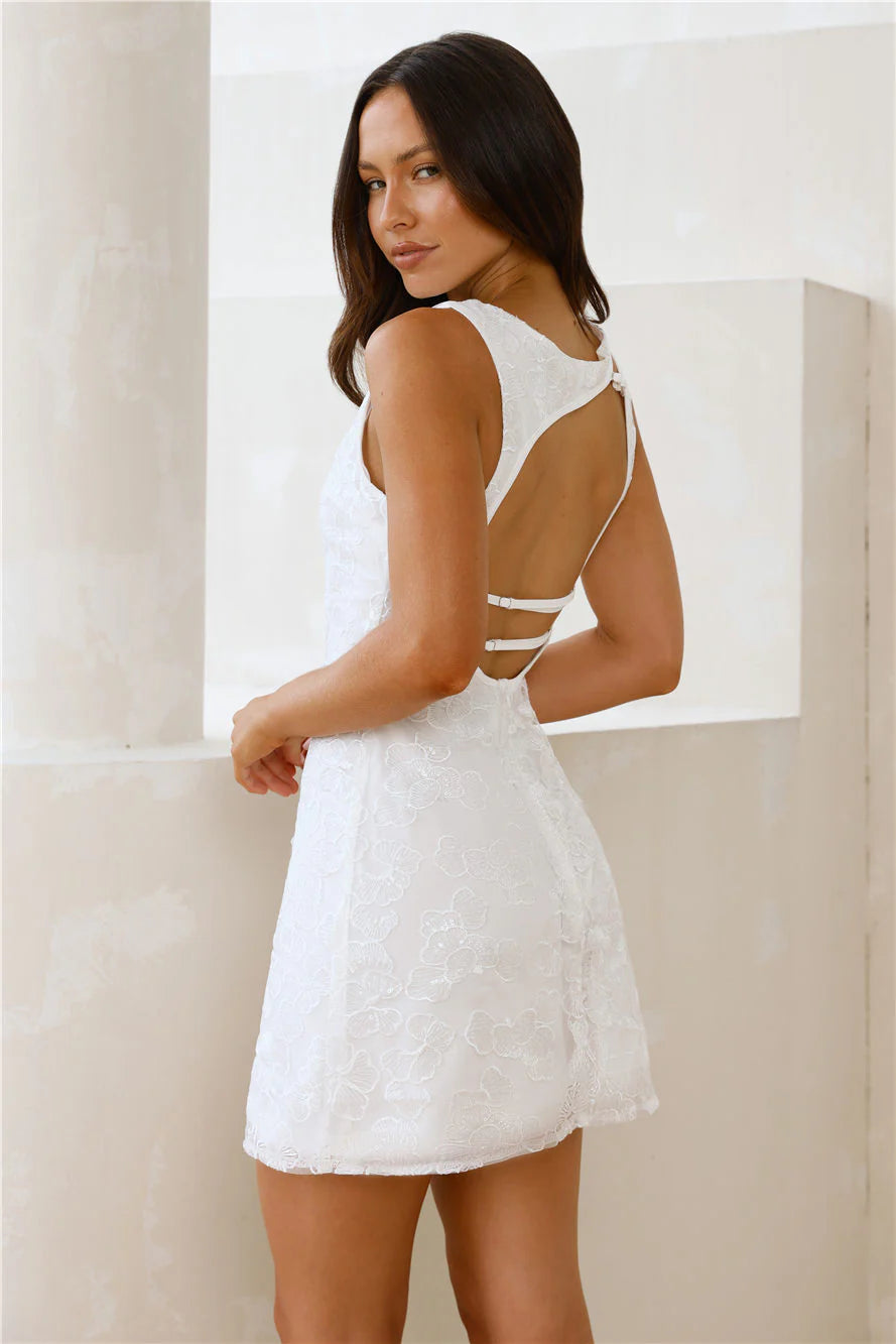 Chic Energy Mini Dress White