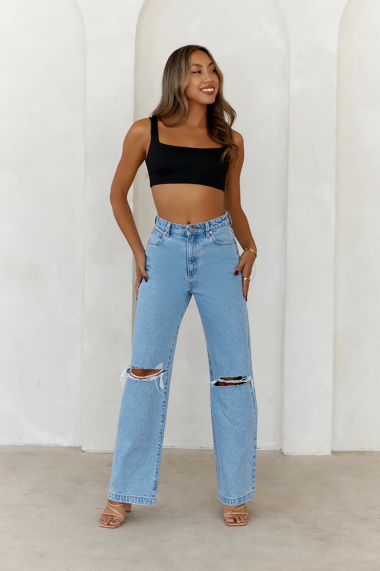 BASE  Style Essential Crop Top Black