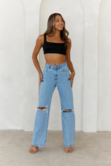 BASE  Style Essential Crop Top Black