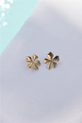 18k Gold Plated Island Flower Earrings Gold