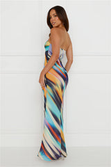 Velzy Strapless Dress Ainsley Print