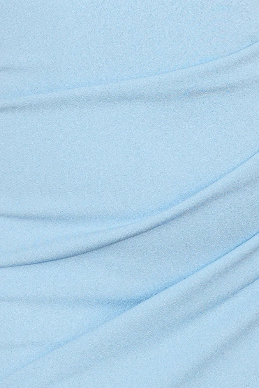 Around The Twist Mini Dress Blue