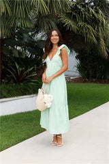 Beachy Charms Maxi Dress Mint