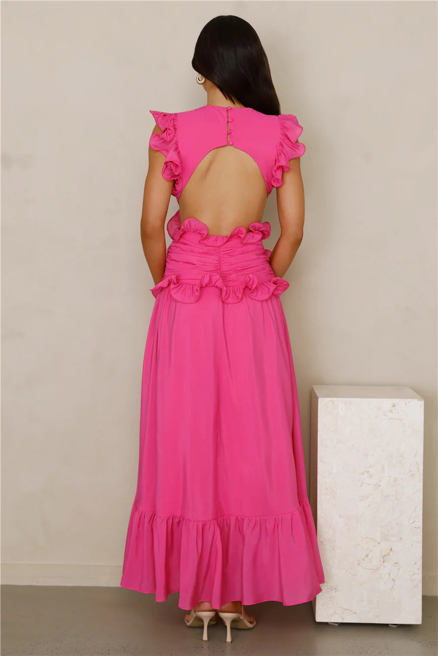 Evening Luxe Maxi Dress Pink