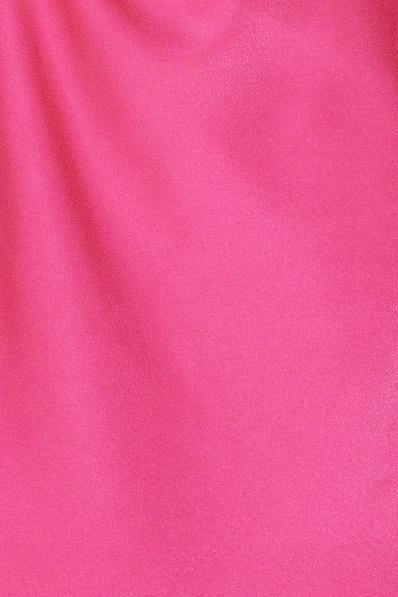 Days Of Love Long Sleeve Satin Mini Dress Hot Pink