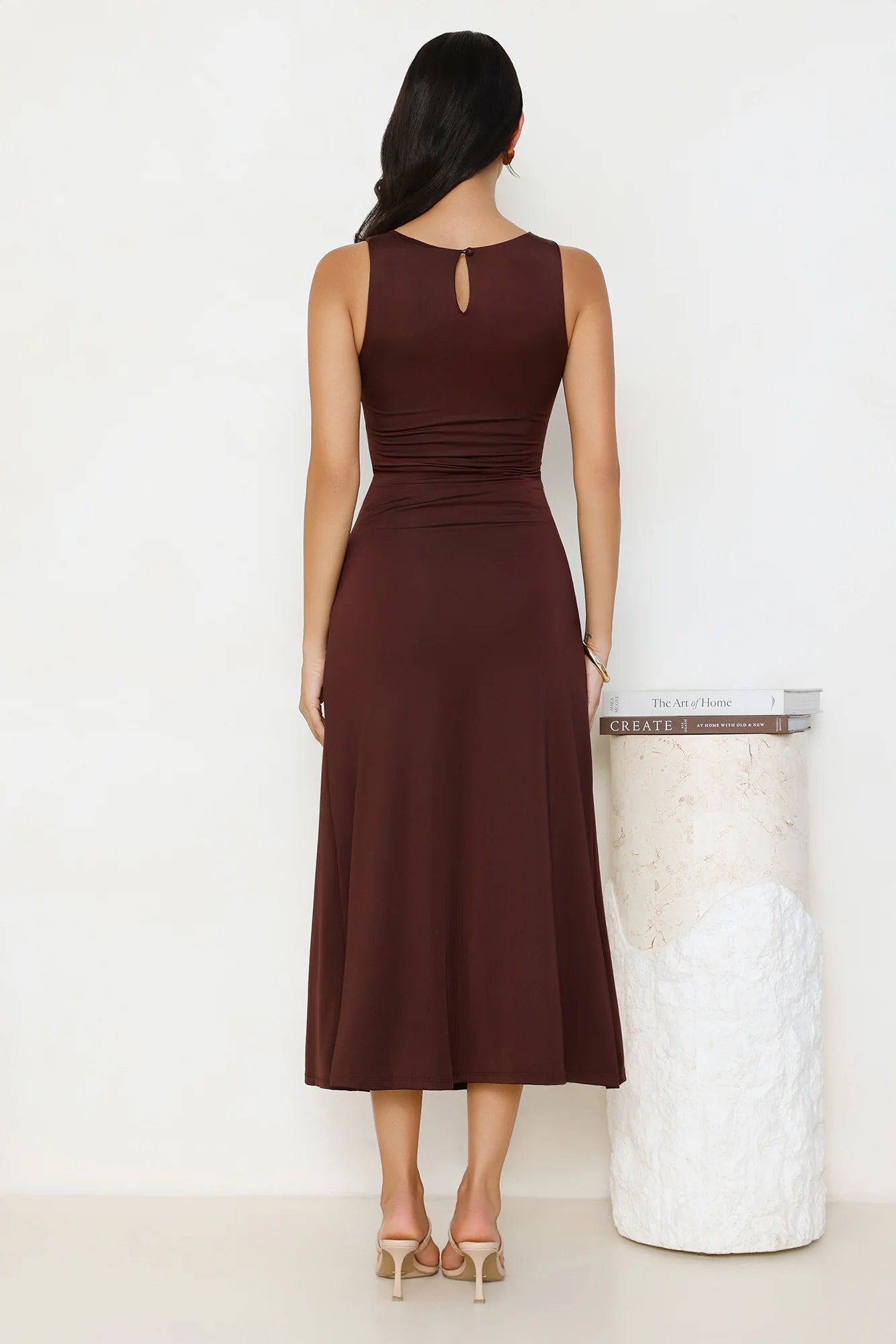 Everything Energy Midi Dress Chocolate