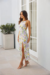 Vivid Garden Midi Dress Print