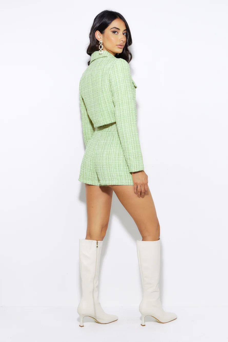 Classic Tweed Jacket Green