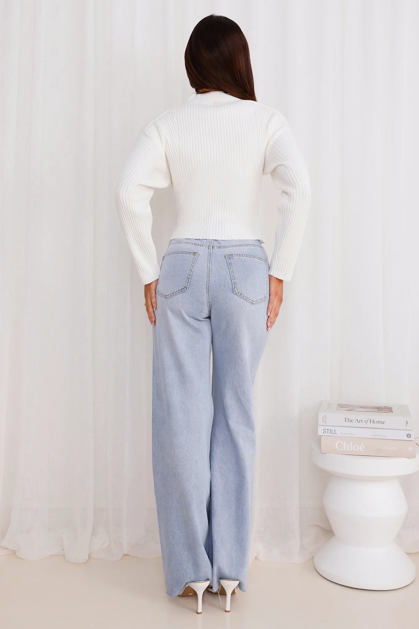 Winter Sun Sweater Top Cream