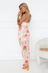 Gorgeous People Mesh Maxi Dress Orange