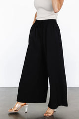 Florence Textured Pants | Black