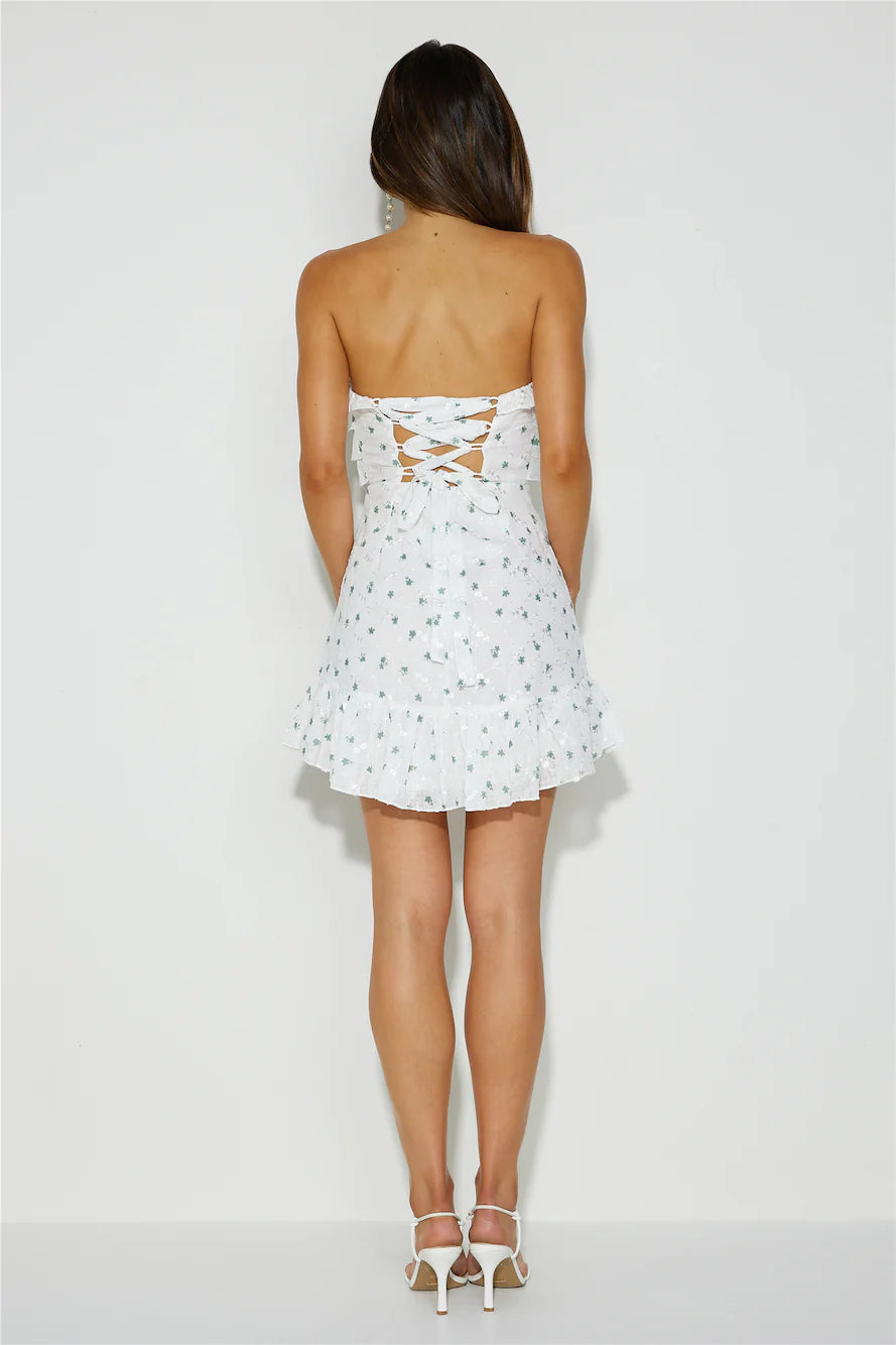 Walk On The Horizon Dress White
