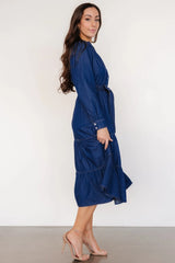 Misty Midi Dress | Denim Blue