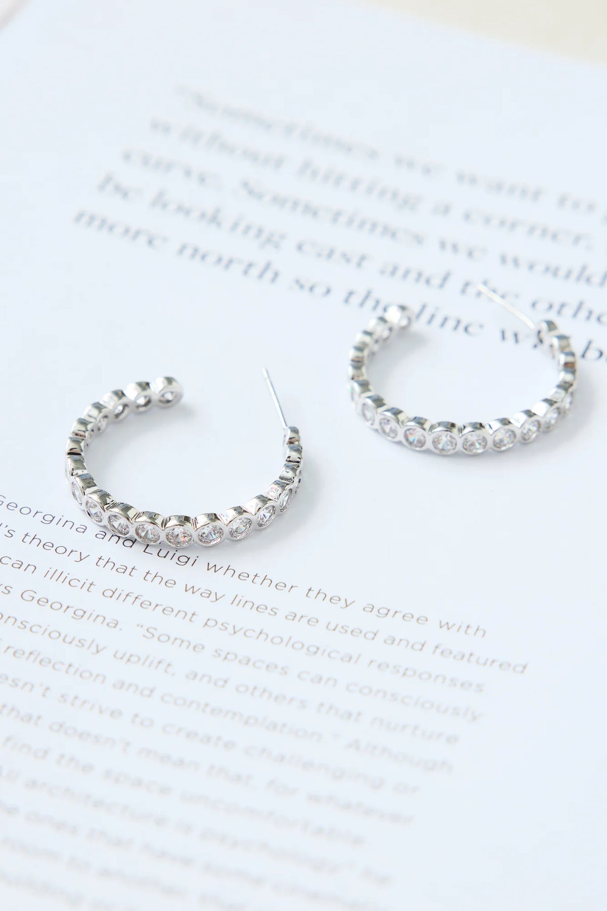 925 Silver High Shine Earrings Silver