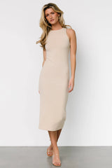 Ashley Ribbed Tank Dress | Natural