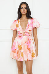 Cherry Bombshell Mini Dress Pink