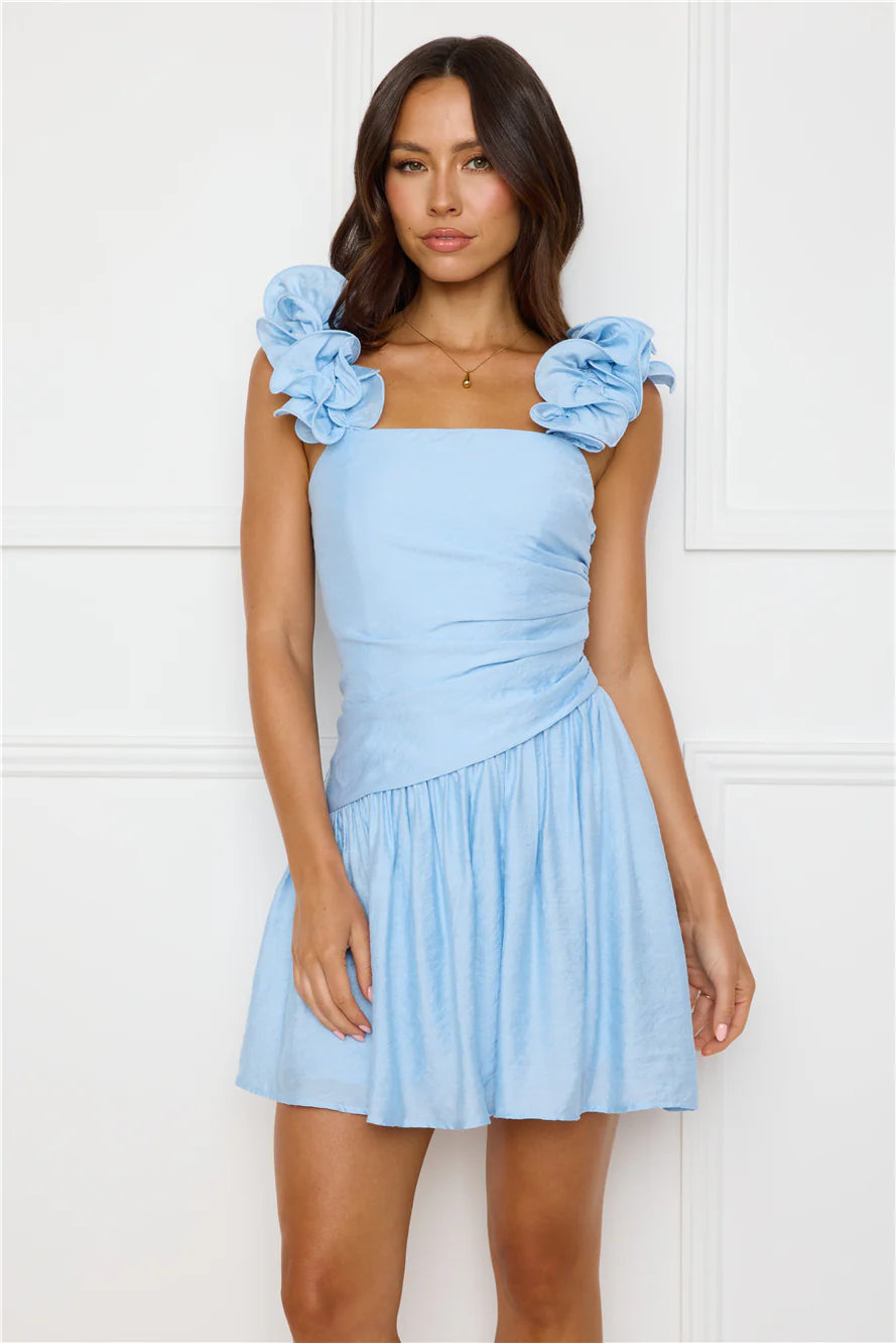 Copenhagen Charm Mini Dress Blue