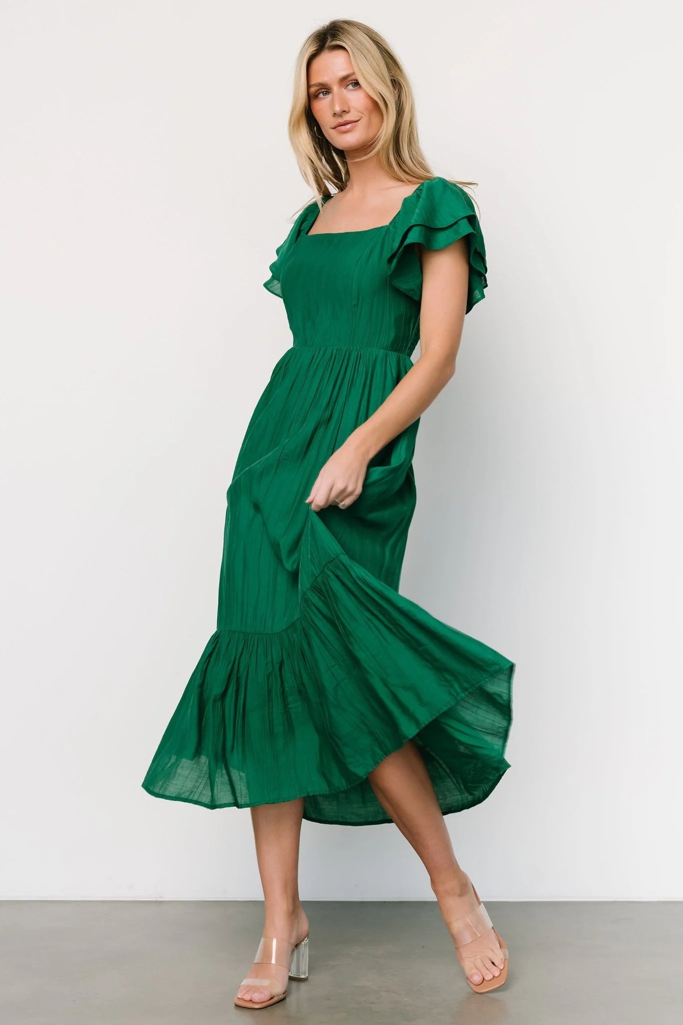 Buttercup Midi Dress | Evergreen