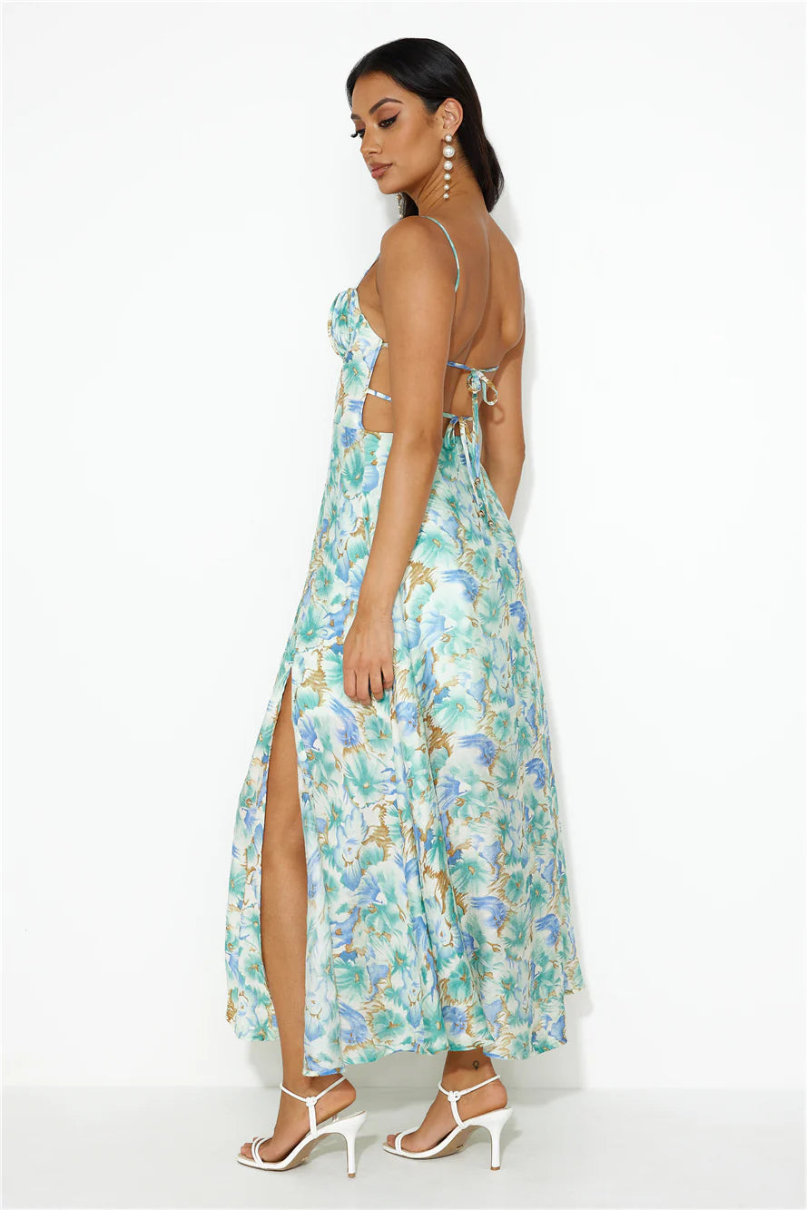Surround Me Maxi Dress Green