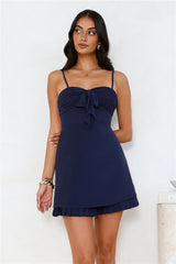 Fashion Features Mini Dress Navy