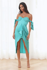Enchanted Moment Midi Dress Jade