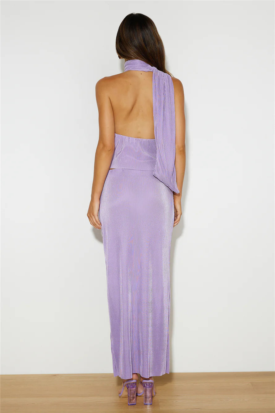 Fashion Retreat Maxi Skirt Lilac