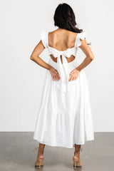 Aria Back Tie Dress | Off White