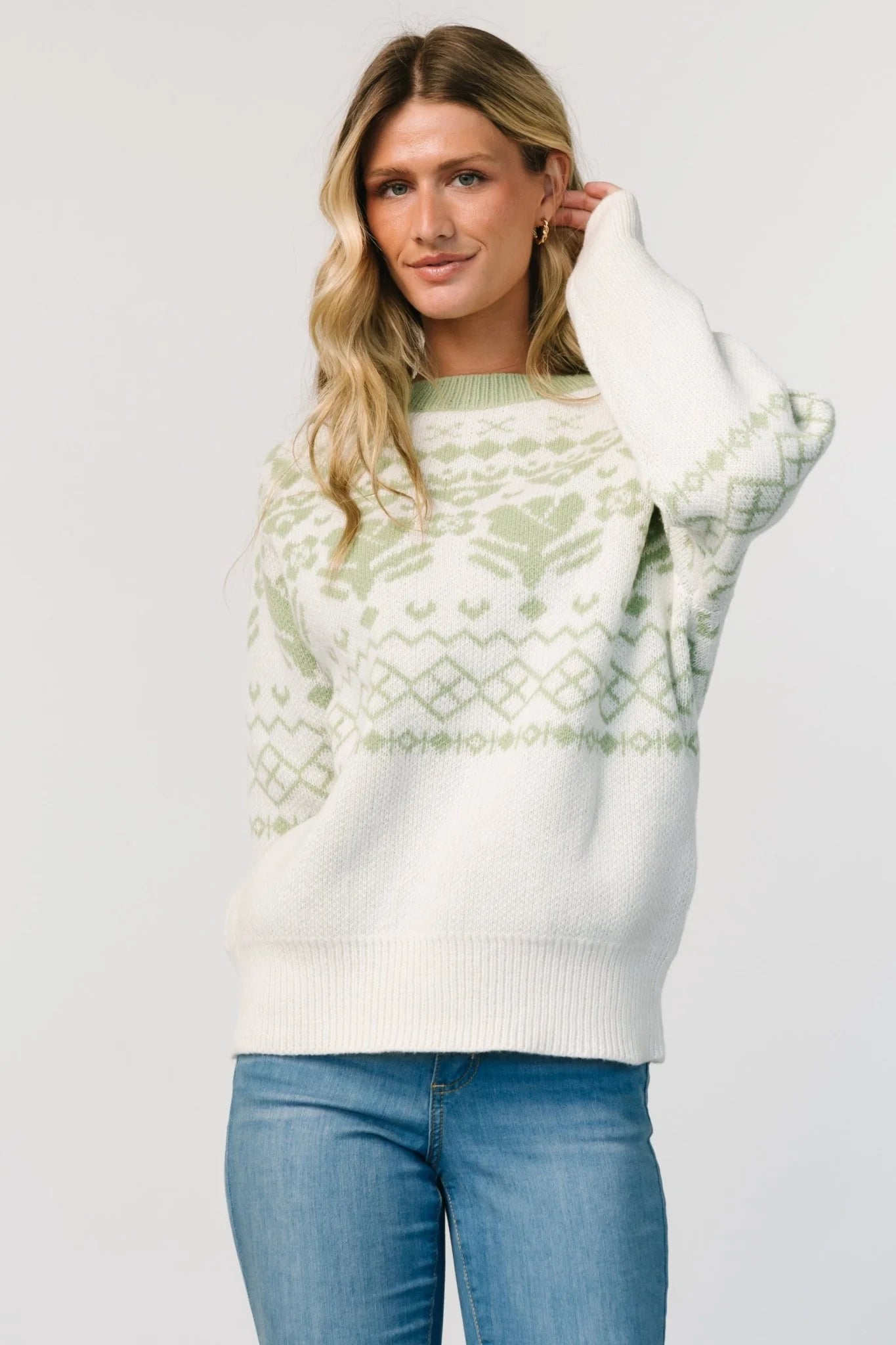 Lucerne Sweater | Ivory + Sage